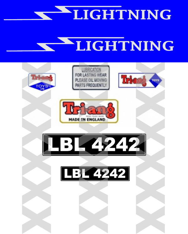 Tri-ang T30 Lightning Graphics